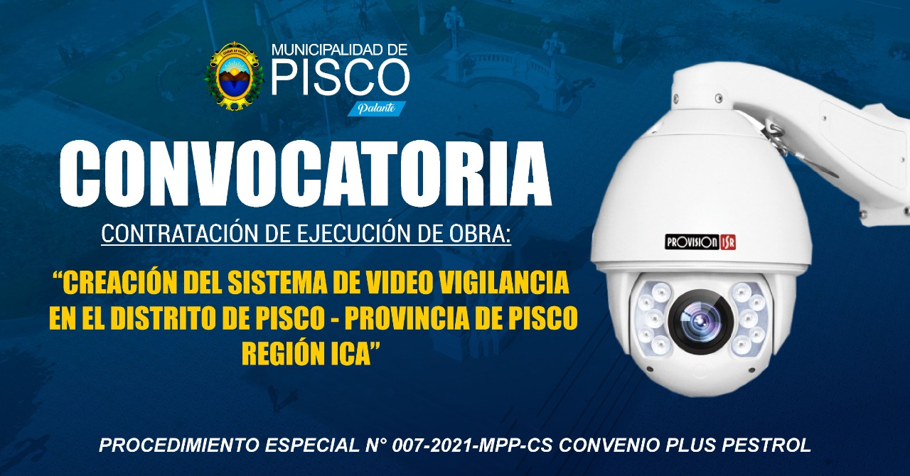 CONVOCATORIA VIDEOVIGILANCIA